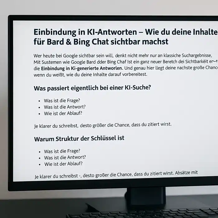 Einbindung in KI-Antworten